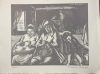 Vadász Endre (1901-1944): Szent család (Daumier után) Fametszet - jelezve