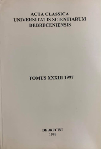 Tomus XXXIII 1997 - 