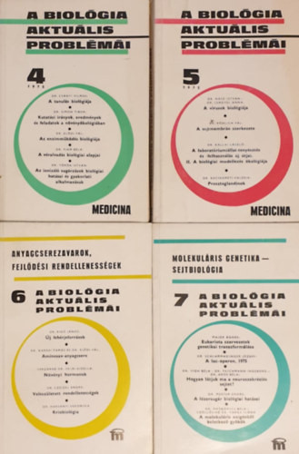 A biológia aktuális problémái 4-7. (4 kötet) - Dr. Csaba György (szerk.)