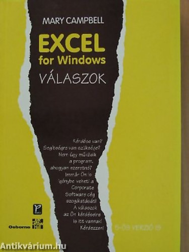 Excel for Windows válaszok - Mary Campbell