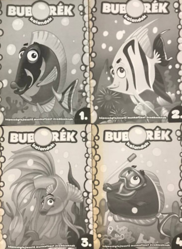Boborék kalandok 1-4. - Képességfejlesztő munkafüzet óvodásoknak