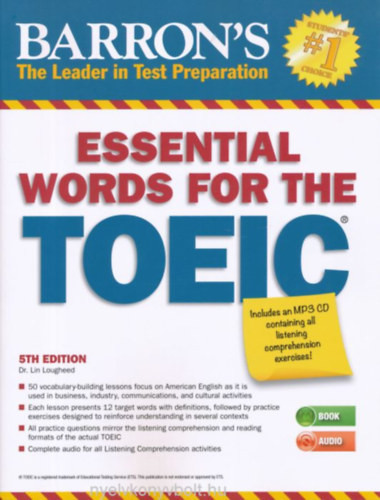 Barron's Essential Words for the TOEIC with Mp3 Audio CD - 5th Edition - Lin Lougheed