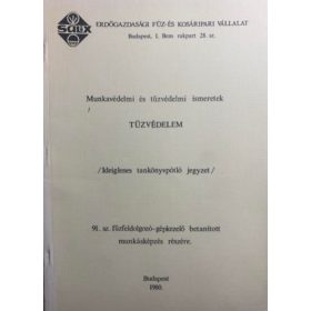  Tűzvédelem - Ideiglenes tankönyvpótló jegyzet a 91. sz. fűzfeldolgozó-gépkezelő betanított munkásképzés részére - Lizik Sándor