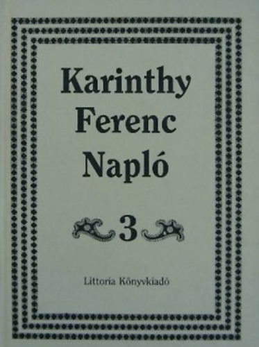 Napló 3. 1974-1991 - Karinthy Ferenc