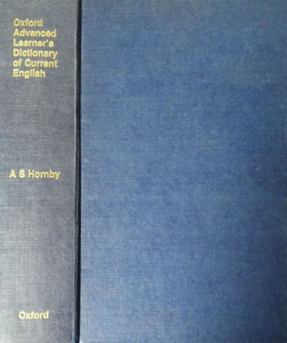 Oxford Advanced Learner's Dictionary of Current English - A. S. Hornby