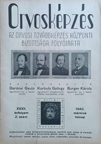 Orvosképzés - XXXII. évf. 2. sz. (1942. március) - Darányi Gyula (szerk.), Korbuly György (szerk.), Burger Károly (szerk.)