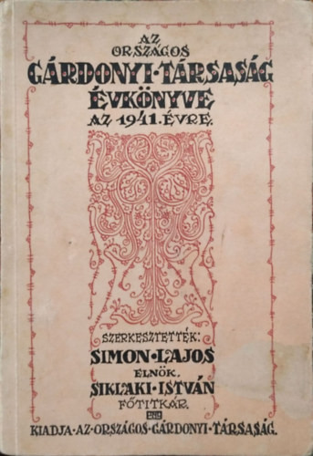 Az Országos Gárdonyi Társaság évkönyve az 1941. évre - Országos Gárdonyi Társaság