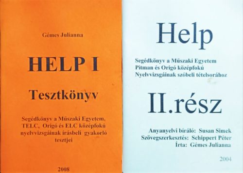 Help I. Tesztkönyv + Help II. rész (2 kötet) - Gémes Julianna