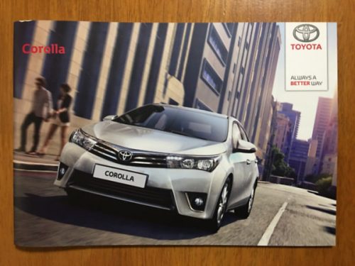 Toyota Corolla prospektus (2013) -