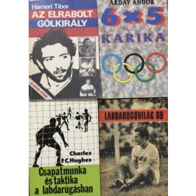   Sport és labdarúgás tematikájú könyvcsomag ( 4 kötet) - Hámori Tibor, Arday Andor, Charles F.C. Hughes
