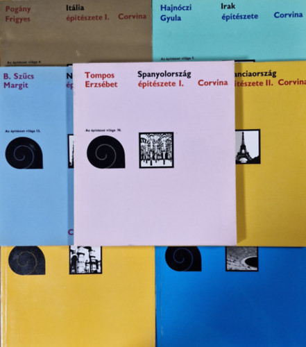 Az építészet világa - 7 kötet (1,2,4,5,8,10,12) - Hajnóczi Gyula, Cs. Tompos Erzsébet, Pogány Frigyes, B. Szűcs Margit