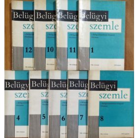   Belügyi Szemle, 1968-1970 - 9 szórványszám - Déri Pál (főszerk.)