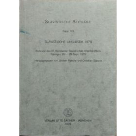   Slavistische Linguistik 1978 - Jochen Raecke - Christian Sappok (Hrsg.)