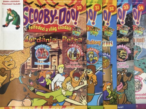 Scooby-Doo! magazin 30-34. lapszám - 2008 - 5 darab -