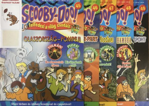 Scooby-Doo! magazin 45-49. lapszám - 2008 - 5 darab -