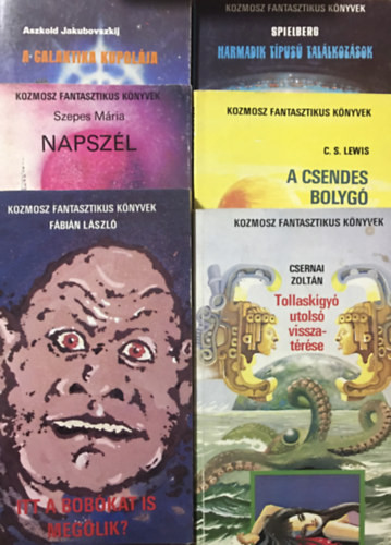 Kozmosz fantasztikus könyvek könyvcsomag (6 kötet) - Csernai Zoltán, C. S. Lewis, Spielberg, Fábián László, Szepes Mária, Aszkold Jakubovszkij