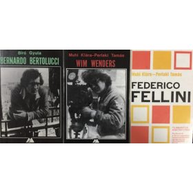   Filmbarátok Kiskönyvtára könyvcsomag - 3 kötet (Bertolucci, Fellini, Wenders) - Muhi Klára-Perlaki Tamás, Bíró Gyula