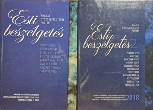Magyar gyógszerkutatók könyvcsomag (2 kötet) Esti beszélgetés + Esti beszélgetés 2 - Takácsné Dr. Novák Krisztina, Dr. Hermecz István