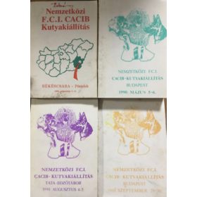 Kutyakiállítás - Katalógus könyvcsomag (4 kötet) -