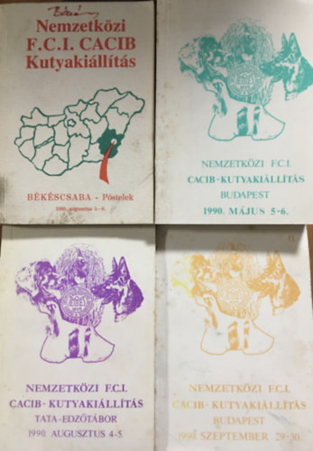 Kutyakiállítás - Katalógus könyvcsomag (4 kötet) -