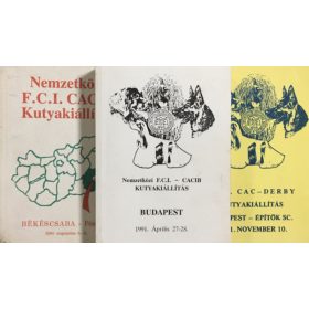 Kutyakiállítás - Katalógus könyvcsomag (3 kötet) -