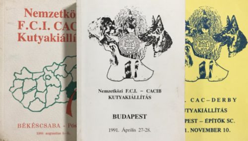 Kutyakiállítás - Katalógus könyvcsomag (3 kötet) -