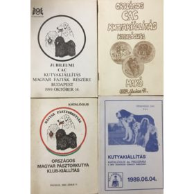 Kutyakiállítás - Katalógus könyvcsomag (4 kötet) -