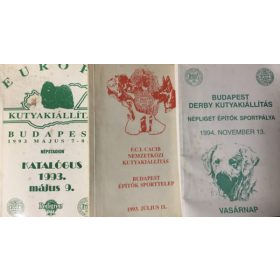Kutyakiállítás - Katalógus könyvcsomag (3 kötet) -