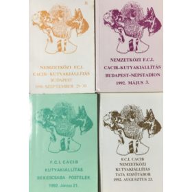 Nemzetközi F.C.I. CACIB - Kutyakiállítás könyvcsomag -