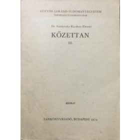 Kőzettan III. - Szádeczky-Kardoss Elemér