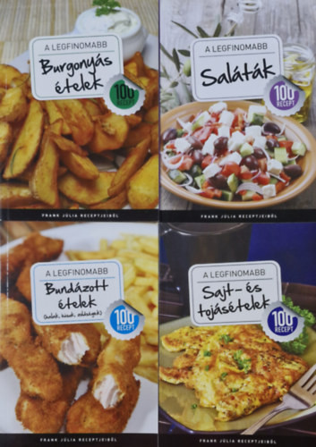 Frank Júlia - A legfinomabb 100 recept könyvcsomag (4 kötet) - Frank Júlia