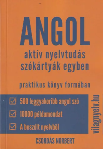 Angol aktív nyelvtudás szókártyák egyben - Csordás Norbert