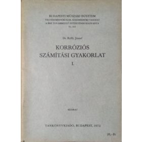 Korróziós számítási gyakorlat I. - Réffy József