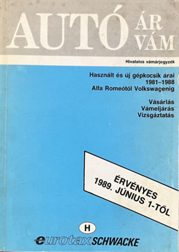 Autó ár , autó vám - 