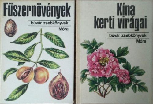 2 db Búvár Zsebkönyvek, Kína kerti virágai, Fűszernövények - 