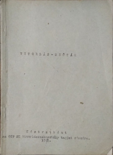 Vitorlás-szótár - 