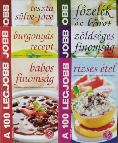 "A 100 legjobb..." könyvcsomag (6 receptfüzet) - Toró Elza