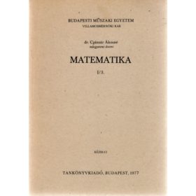 Matematika I/3. - dr. Császár Ákosné