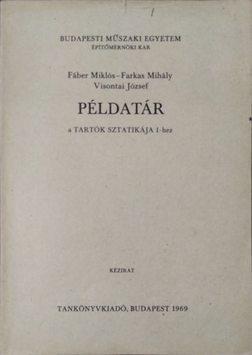 Példatár a tartók sztatikája I - hez - 