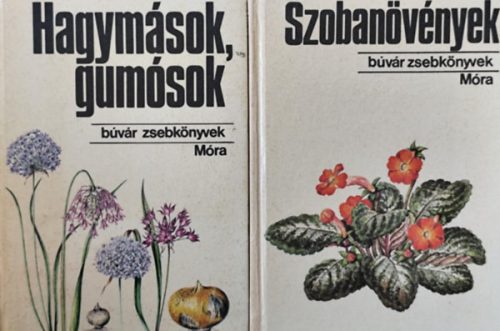 2 db búvár zsebkönyv: Szobanövények + Hagymások, gumósok - 