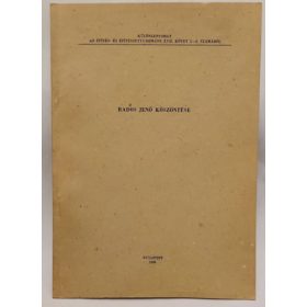   Rados Jenő köszöntése (különlenyomat) - Gerő László, Bardoly István (szerk.), Dragonits Tamás