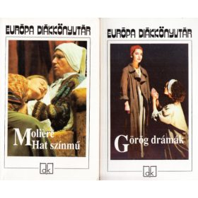   Európa Diákkönyvtár 2 db. kötet (Görög drámák + Moliére: Hat színmű)