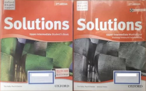 Paul A. Davies - Tim Falla: Solutions (2nd Ed.) - Upper-intermediate - Student's Book + Munkafüzet érettségi felkészítő feladatokkal (2 kötet)