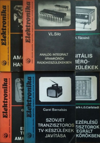 Műszaki könyvcsomag (6 kötet a Műszaki Könyvkiadó Elektronika sorozatából)