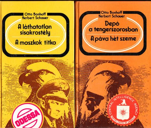 Otto Bonhoff; Herbert Schauer: A láthatatlan sisakrostély - A maszkok titka + Depó a tengerszorosban - A páva hét szeme (2 kötet)