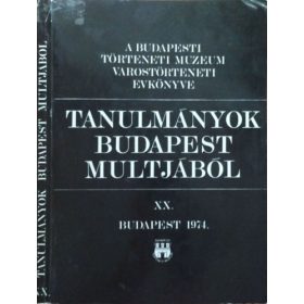   Horváth Miklós (szerk.): Tanulmányok Budapest multjából XX.