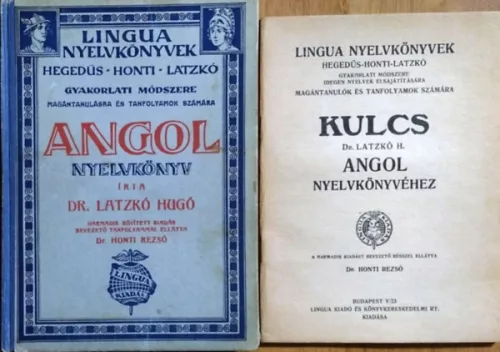 Latzkó Hugó: Angol nyelvkönyv