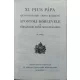XI.Pius pápa "Quadragesimo Anno" kezdetű apostoli körlevele a társadalmi rend megújításáról