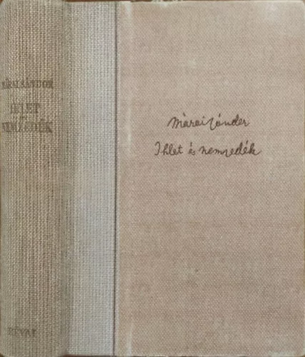 Márai Sándor: Ihlet és nemzedék (I. kiadás)