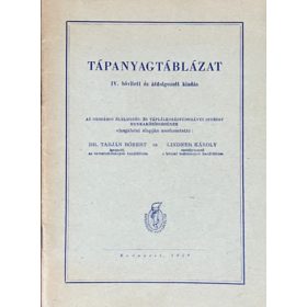 Dr.Tarján R.-Dr.Linner K.: Tápanyagtáblázat